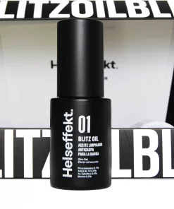 Blitz oil parte del pack Helseffekt Blitz. La solución total para eliminar la caspa de tu barba