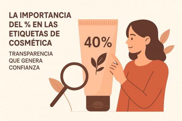 La importancia del % en las etiquetas de cosmética: transparencia que genera confianza